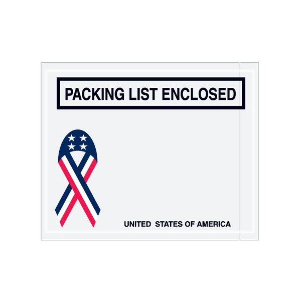 5 1/2 x 10 Green Packing List Enclosed Envelopes 1000/Case 